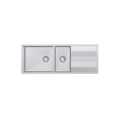 Abey Lugano One & Three Quarter Bowl Sink With Drainer