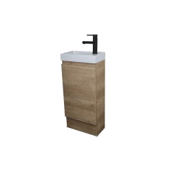 Castano Tirami 400 Ensuite Vanity On Kick Oak