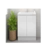 Castano Tirami 600 Ensuite Vanity On Kick Gloss White 2 Castano Tirami 600 Ensuite Vanity On Kick Gloss White -Bathroom Shop tir600krwh