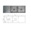 Uptown UTR7 Double Bowl Sink With Drainer 1 Uptown UTR7 Double Bowl Sink With Drainer -Bathroom Shop utr7 1400 double bowl sink with drainer