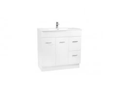 Impressions Meile 900mm Vanity Unit With Cube Square Ceramic Top