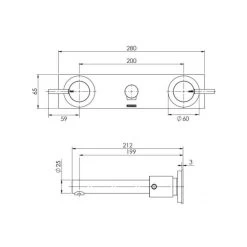 Phoenix Vivid Pin Lever Basin Set 200mm 5 Phoenix Vivid Pin Lever Basin Set 200mm -Bathroom Shop vivid pin lever basin set 200mm spec 600x600 1