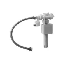 Johnson Suisse Side Entry Inlet Valve Complete With Mounting Clip & Nylon Coated Hose