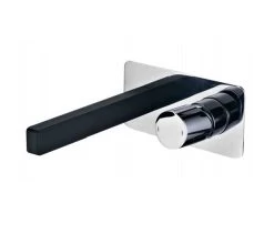 Bella Vista Zenon Noir Wall Mixer With Spout